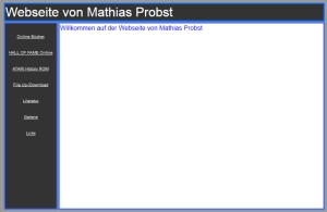 Mathias Probst homepage